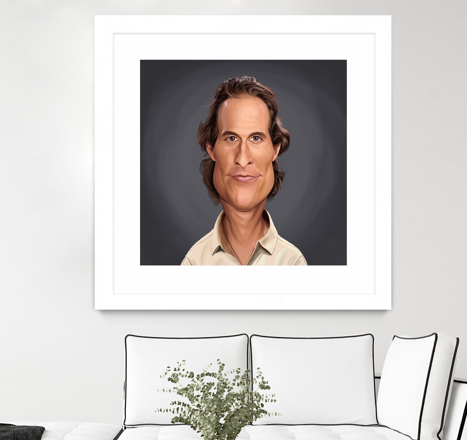 Matthew McConaughey by Rob Snow on GIANT ART - gray digital painting