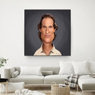 Matthew McConaughey by Rob Snow on GIANT ART - gray digital painting