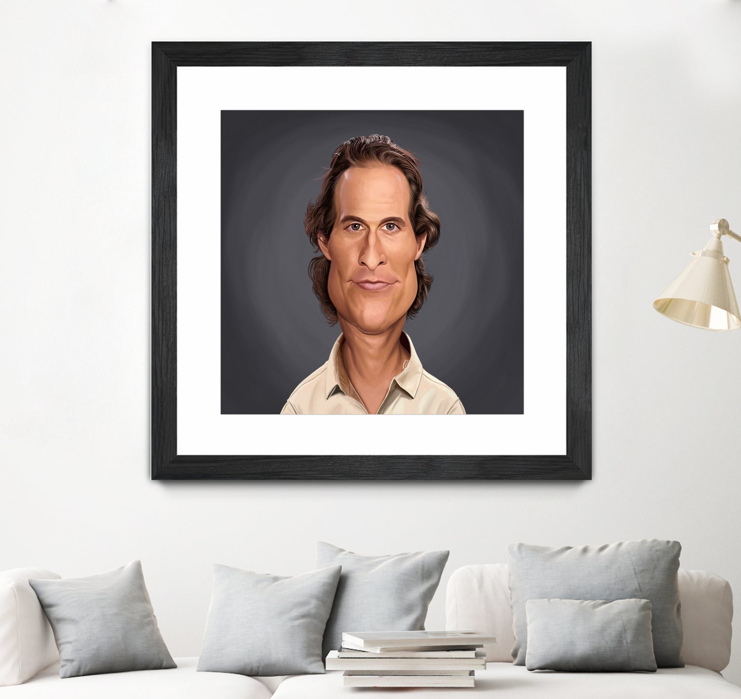 Matthew McConaughey by Rob Snow on GIANT ART - gray digital painting