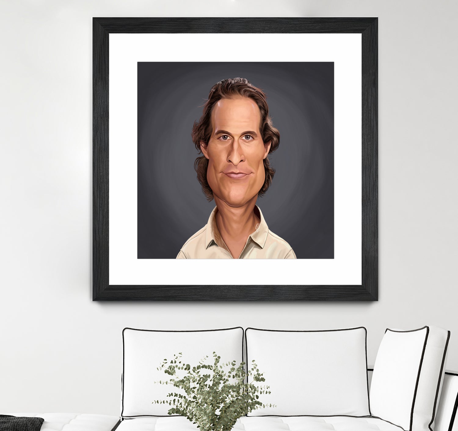 Matthew McConaughey by Rob Snow on GIANT ART - gray digital painting