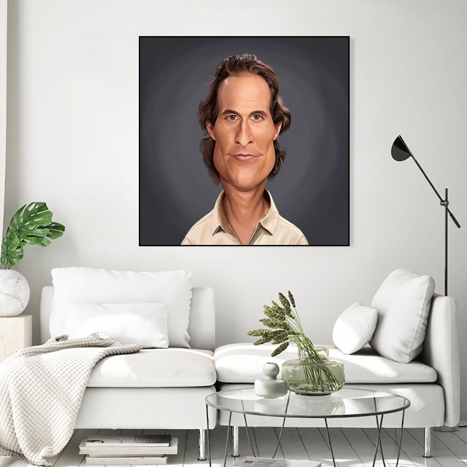 Matthew McConaughey by Rob Snow on GIANT ART - gray digital painting