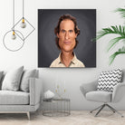 Matthew McConaughey by Rob Snow on GIANT ART - gray digital painting