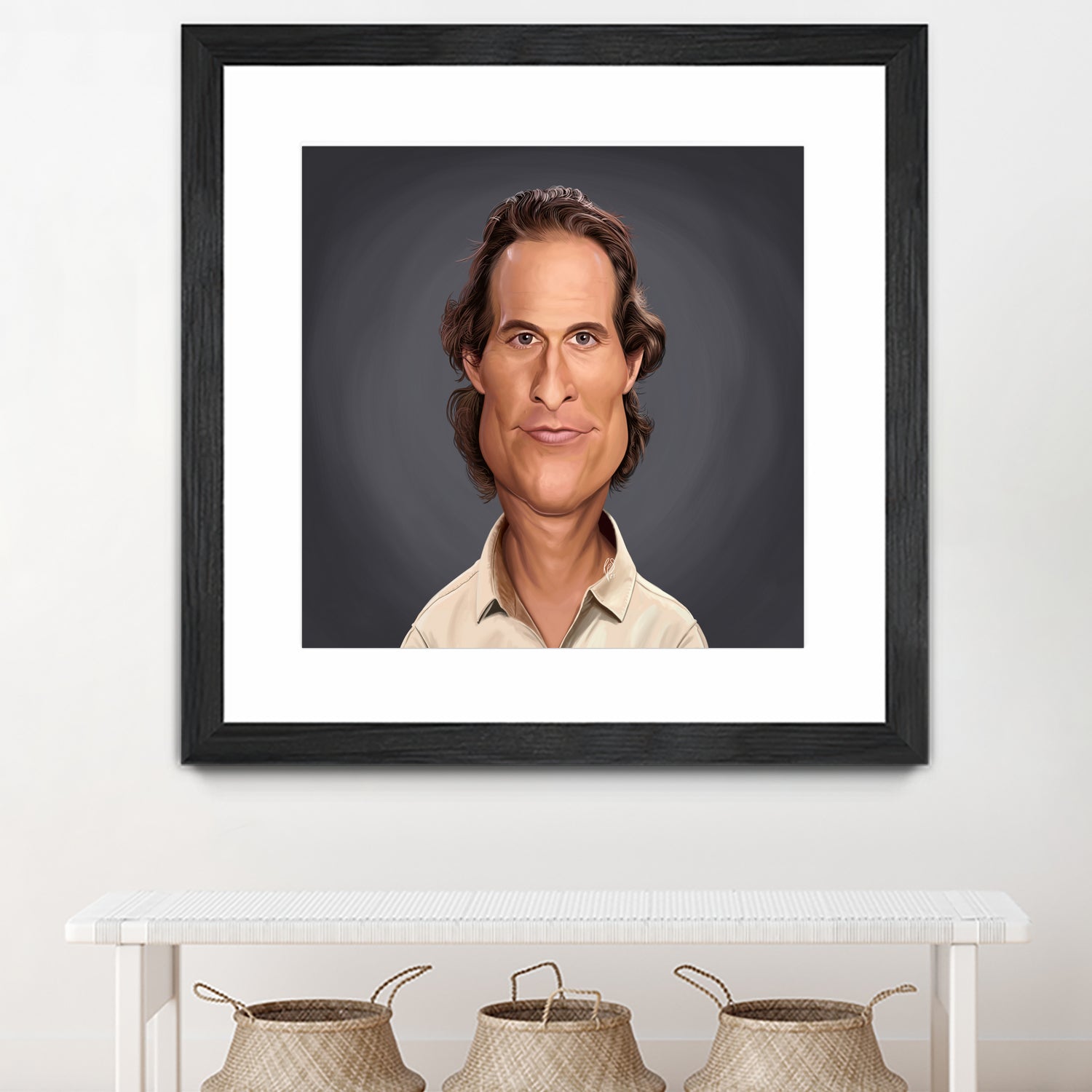 Matthew McConaughey by Rob Snow on GIANT ART - gray digital painting