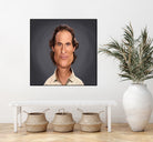 Matthew McConaughey by Rob Snow on GIANT ART - gray digital painting