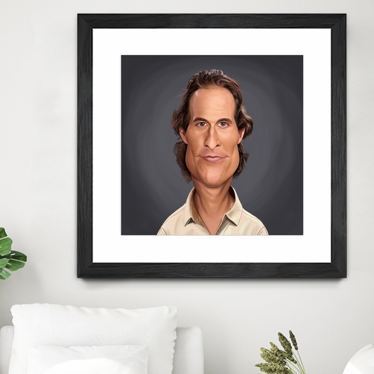 Matthew McConaughey by Rob Snow on GIANT ART - gray digital painting