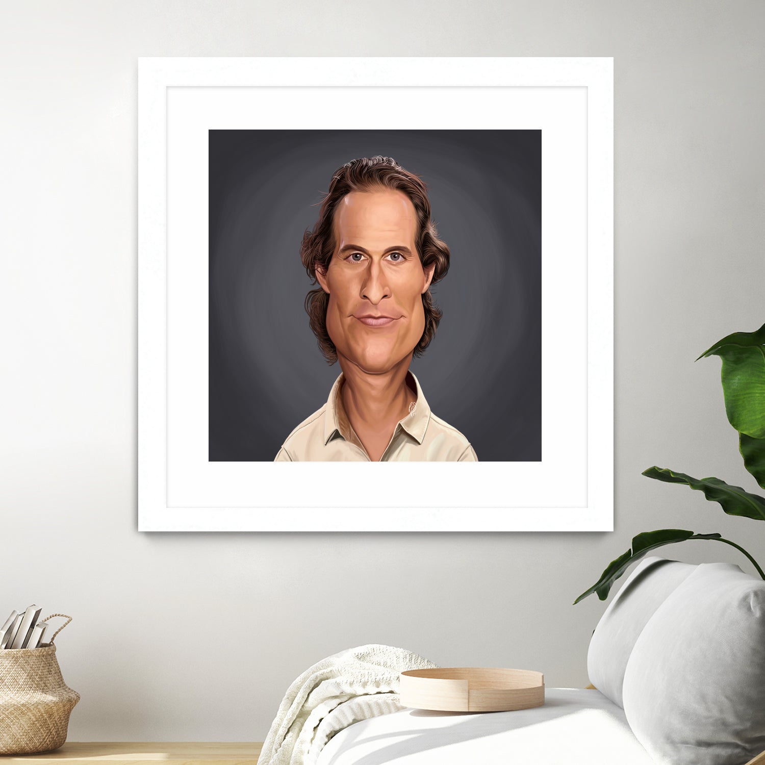 Matthew McConaughey by Rob Snow on GIANT ART - gray digital painting