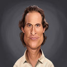 Matthew McConaughey by Rob Snow on GIANT ART - gray digital painting