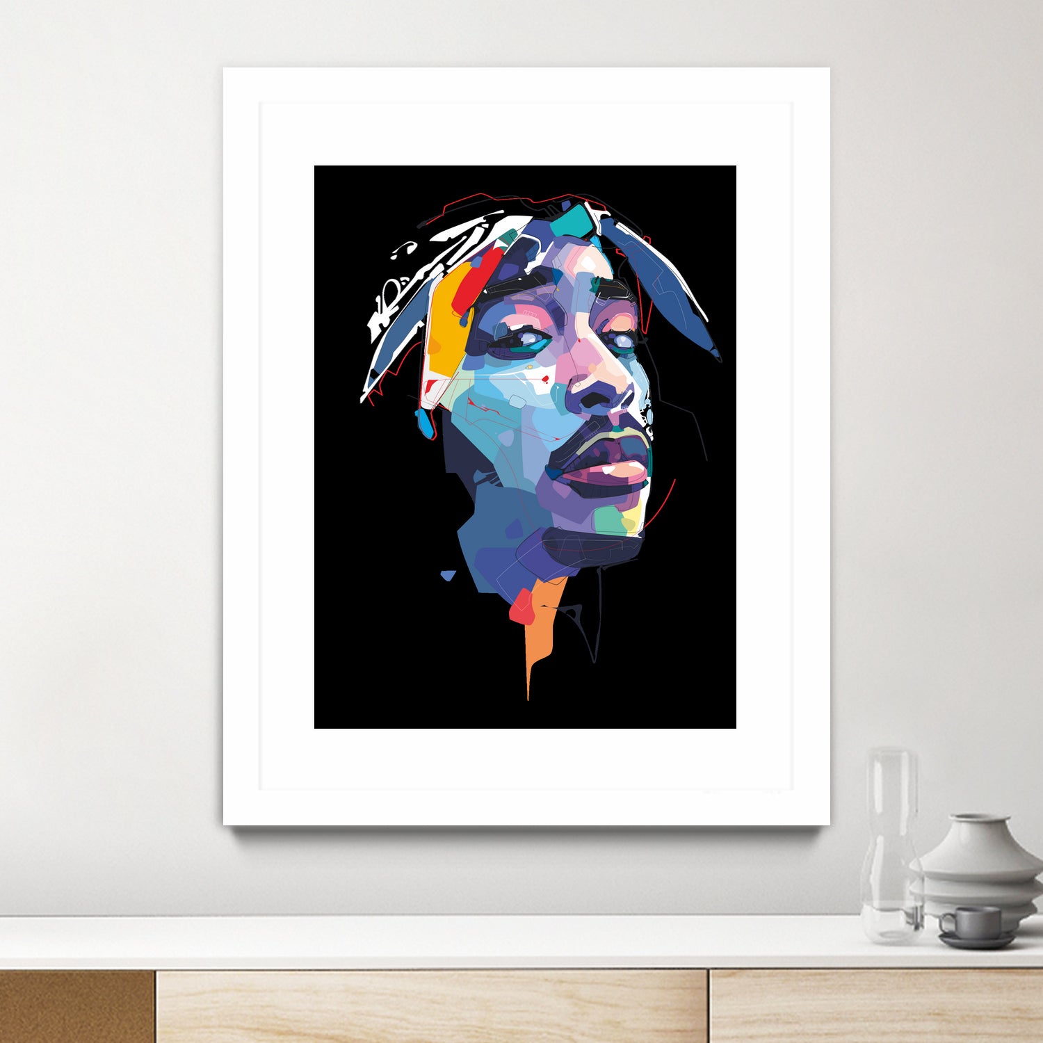 tupac by Deni Rahayu on GIANT ART - white digital drawing