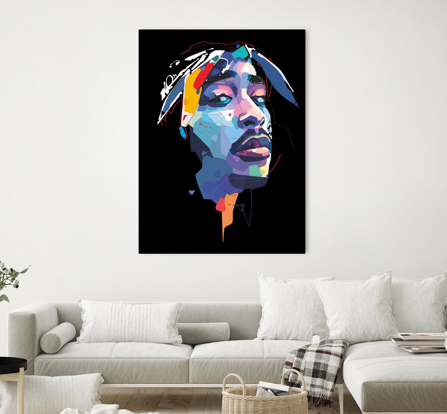 tupac by Deni Rahayu on GIANT ART - white digital drawing