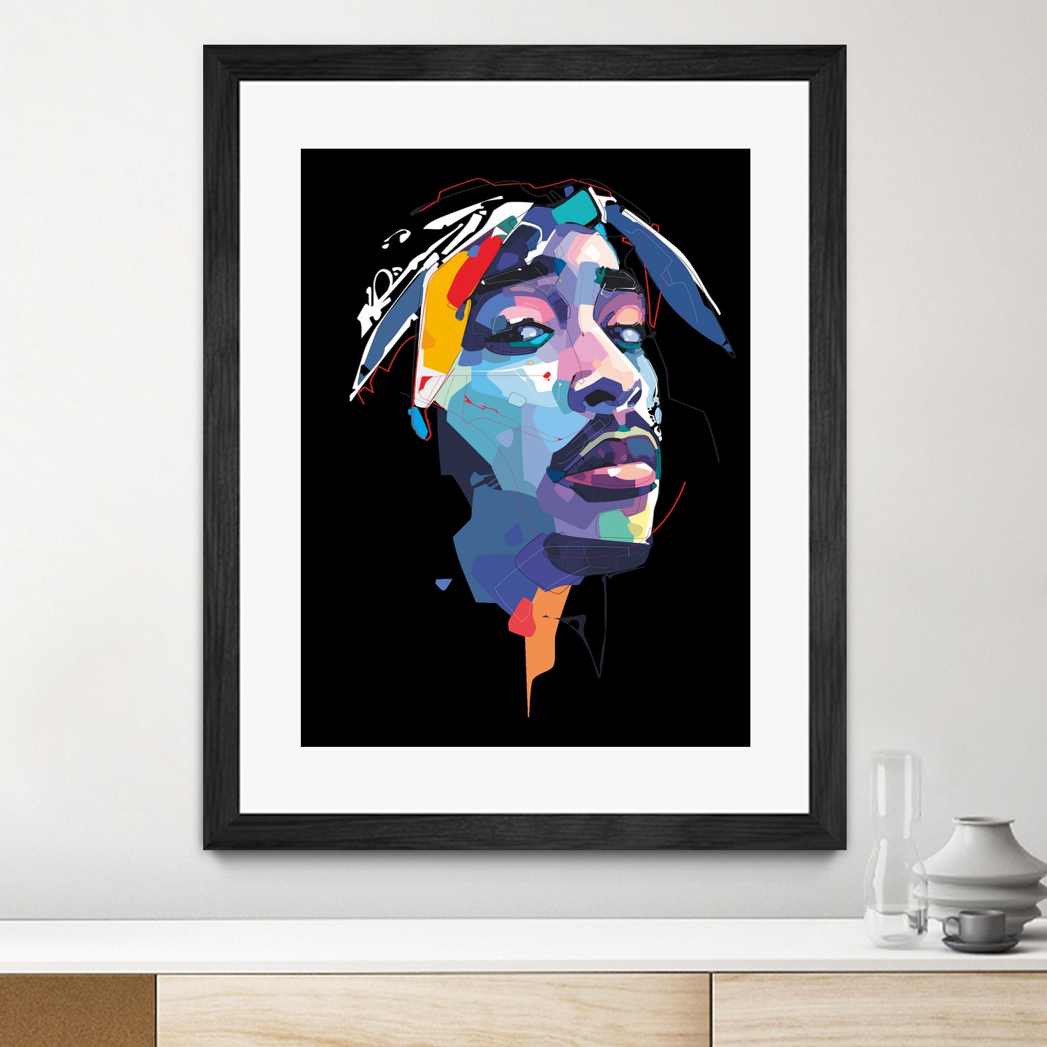 tupac by Deni Rahayu on GIANT ART - white digital drawing