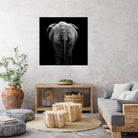 Elephant In Black And White by Lukas Holas on GIANT ART - black photo manipulation