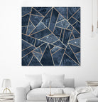 Doft Dark Blue Stone by Elisabeth Fredriksson on GIANT ART - blue digital painting