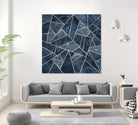 Doft Dark Blue Stone by Elisabeth Fredriksson on GIANT ART - blue digital painting