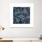 Doft Dark Blue Stone by Elisabeth Fredriksson on GIANT ART - blue digital painting