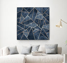 Doft Dark Blue Stone by Elisabeth Fredriksson on GIANT ART - blue digital painting