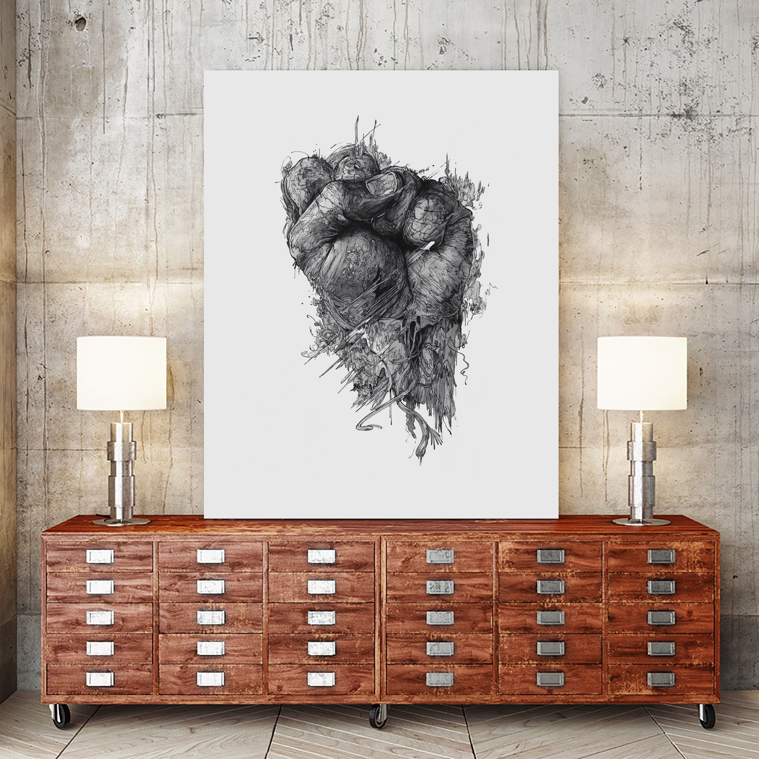 Only the Brave by Krzysztof Domaradzki on GIANT ART - gray digital drawing