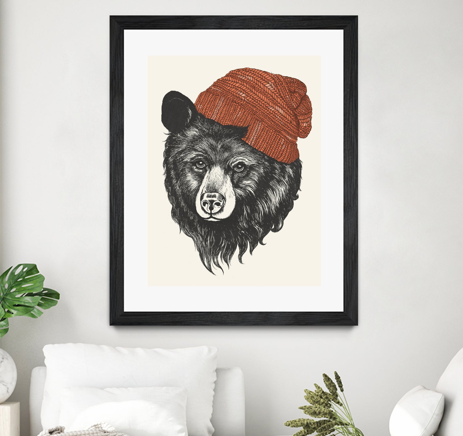 Zissou the Bear by Laura Graves on GIANT ART - red digital drawing