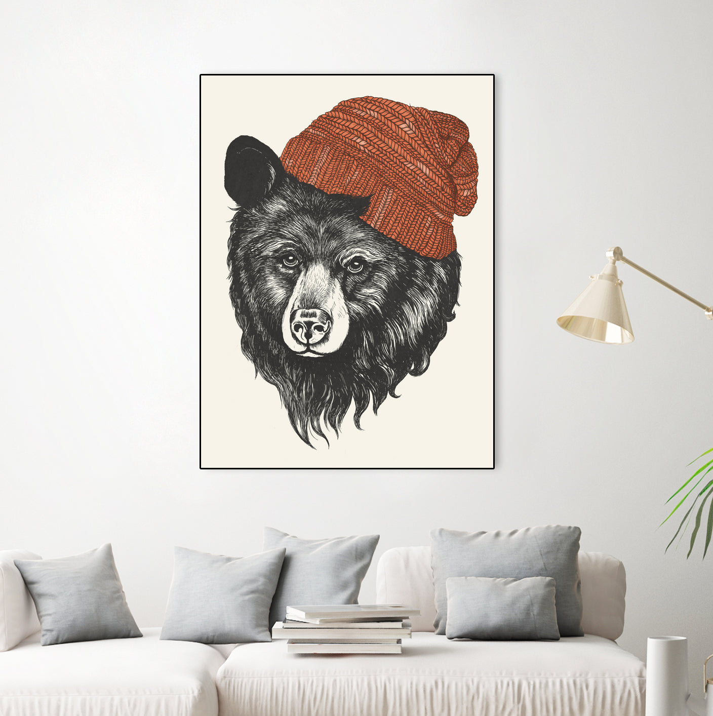 Zissou the Bear by Laura Graves on GIANT ART - red digital drawing