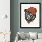 Zissou the Bear by Laura Graves on GIANT ART - red digital drawing