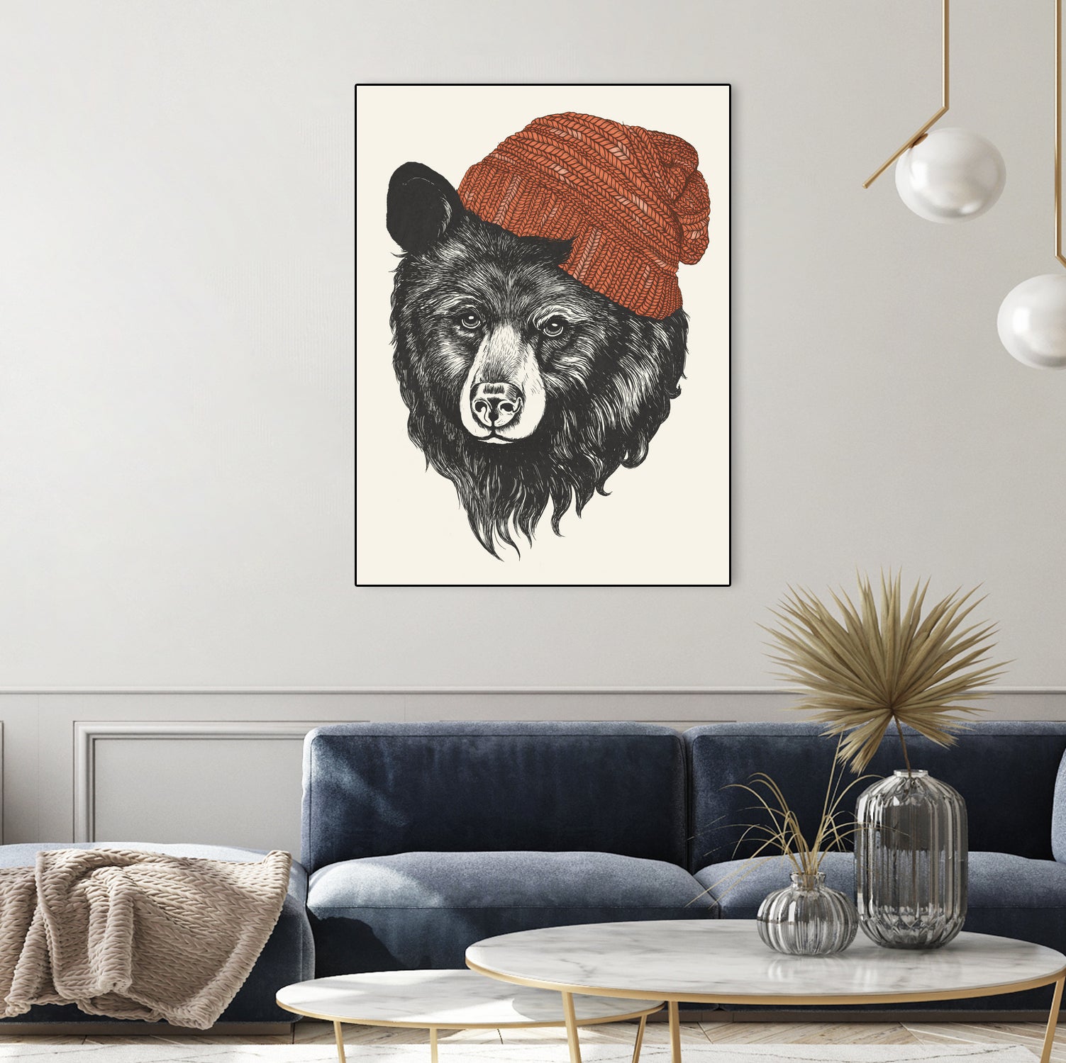 Zissou the Bear by Laura Graves on GIANT ART - red digital drawing