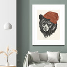 Zissou the Bear by Laura Graves on GIANT ART - red digital drawing