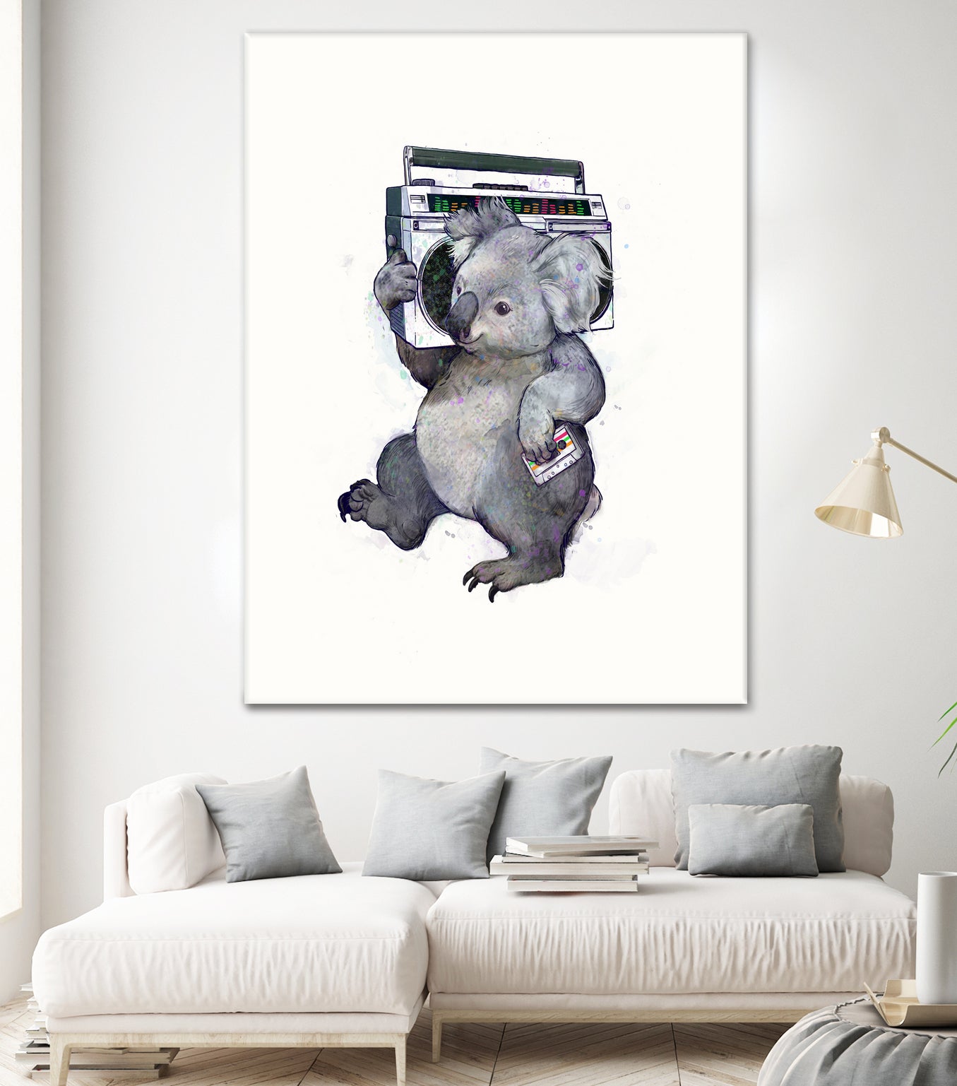 Koala by Laura Graves on GIANT ART - gray digital painting