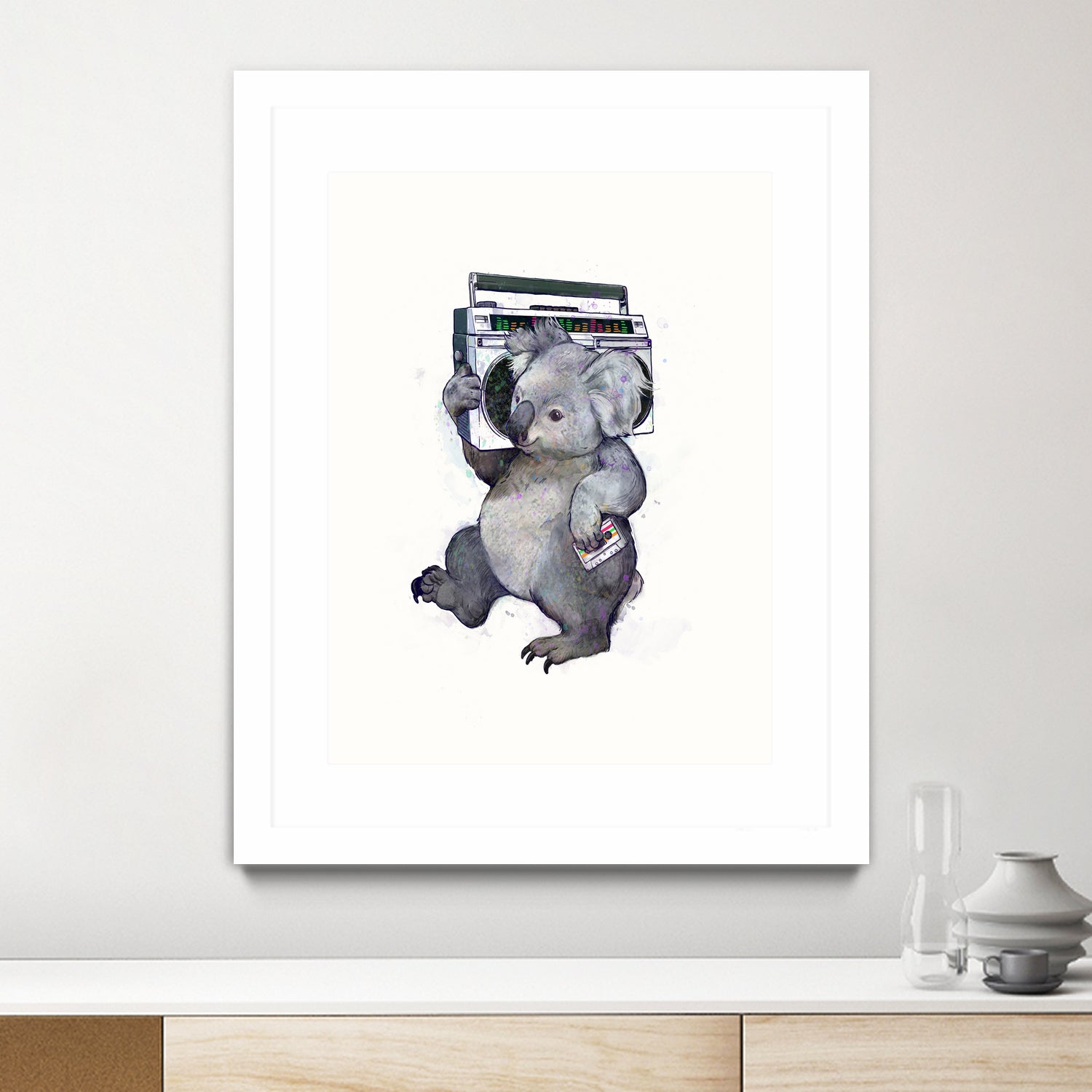 Koala by Laura Graves on GIANT ART - gray digital painting