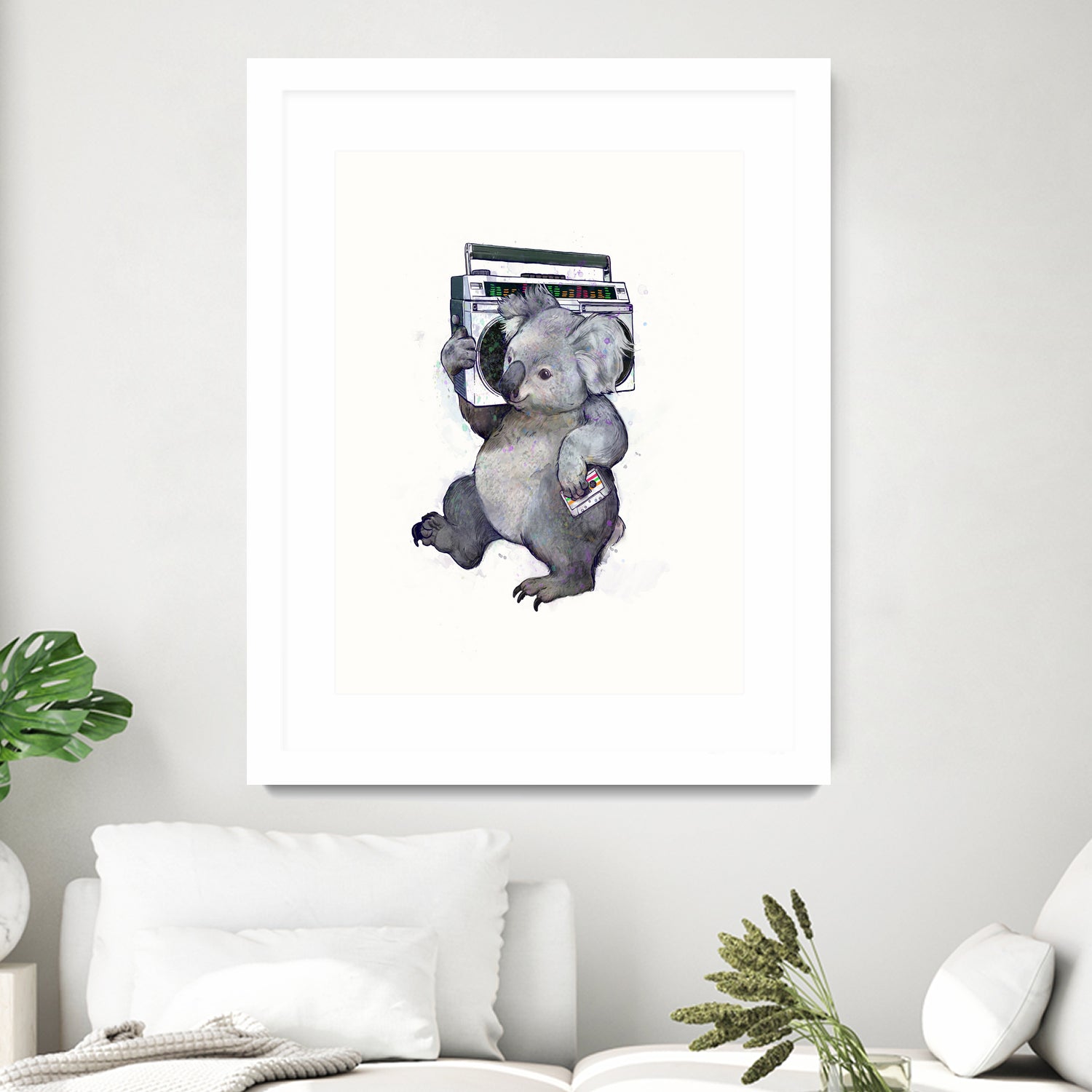 Koala by Laura Graves on GIANT ART - gray digital painting