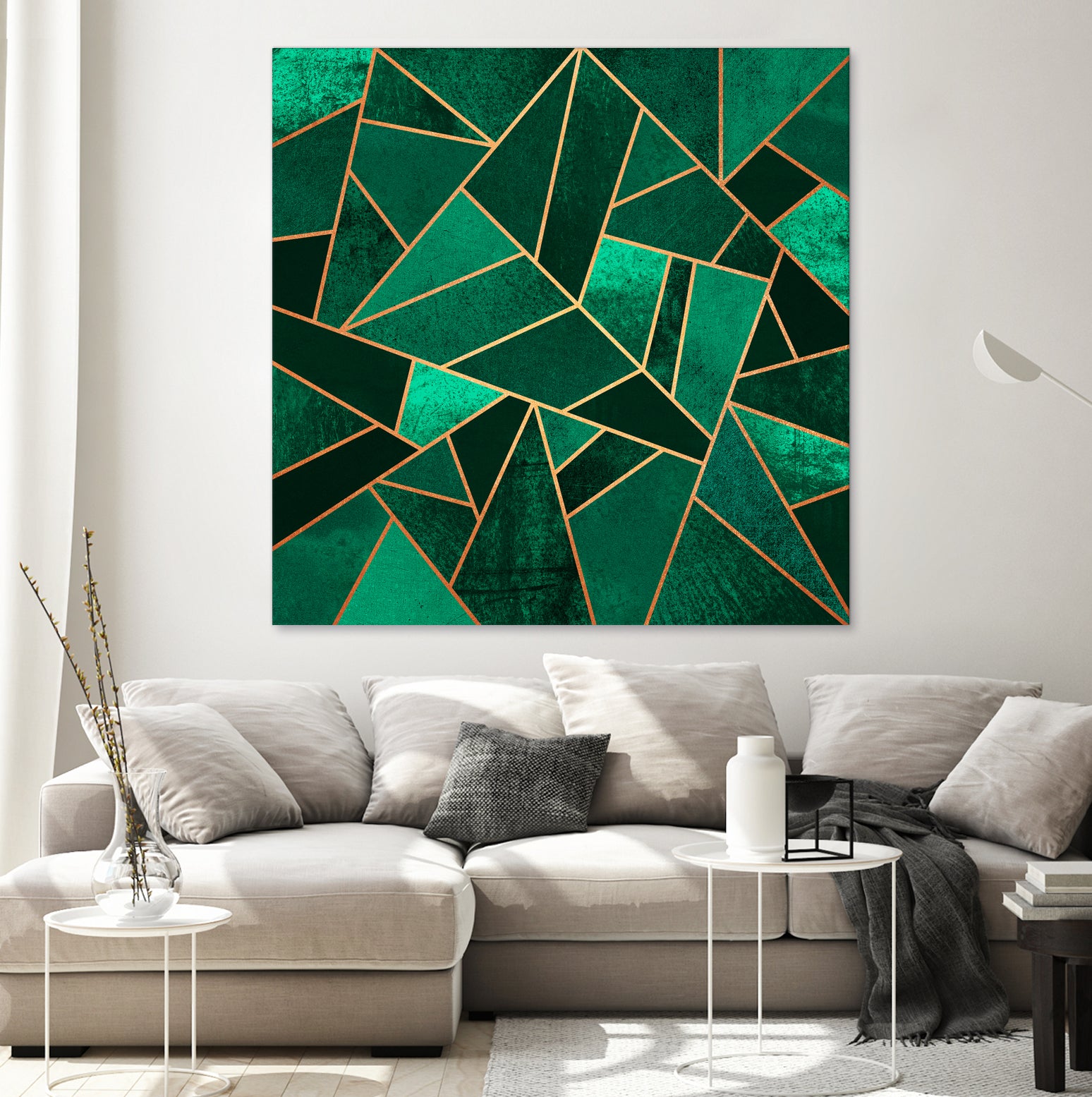 Emerald And Copper by Elisabeth Fredriksson on GIANT ART - green digital painting