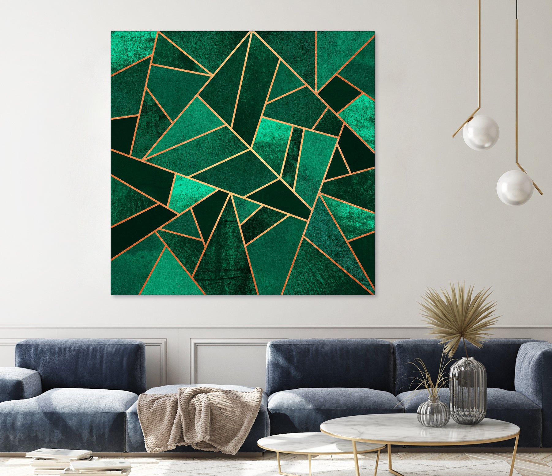 Emerald And Copper by Elisabeth Fredriksson on GIANT ART - green digital painting