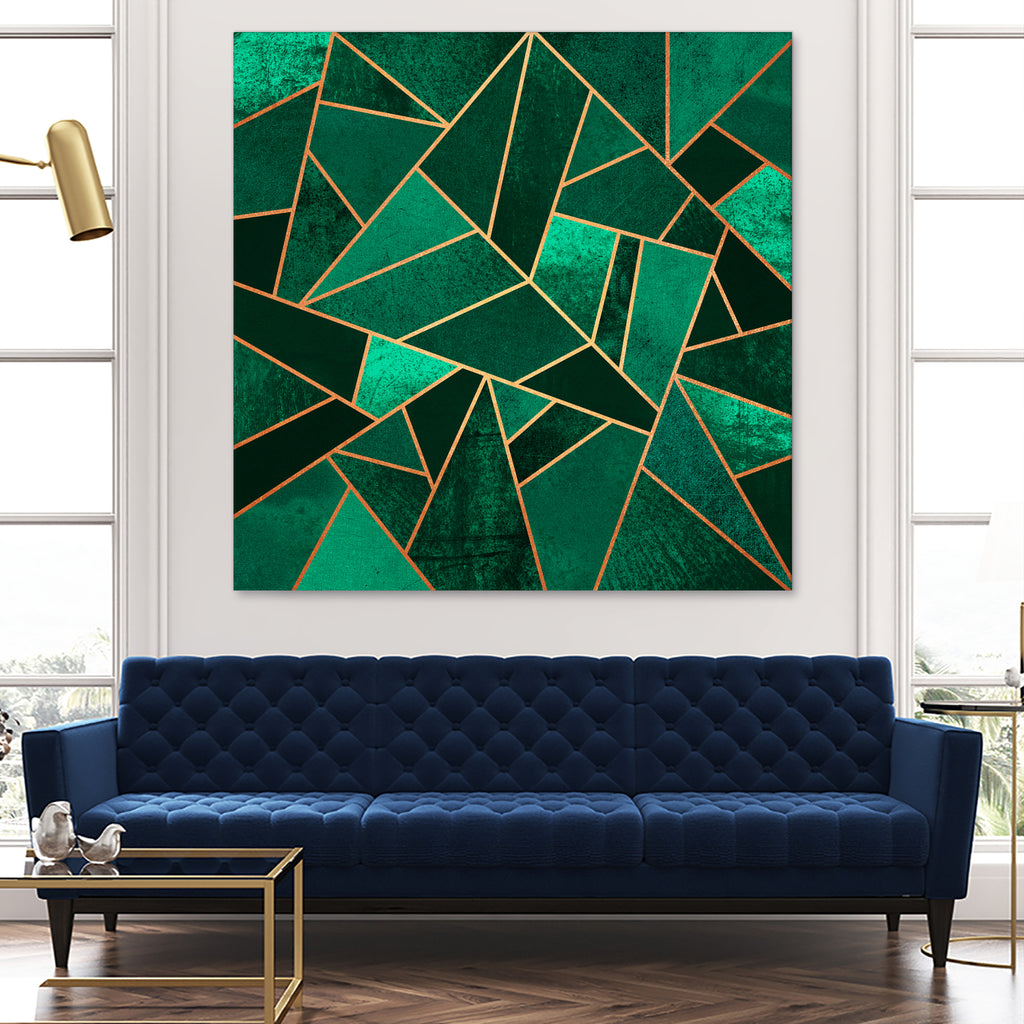 Emerald And Copper by Elisabeth Fredriksson on GIANT ART - green digital painting