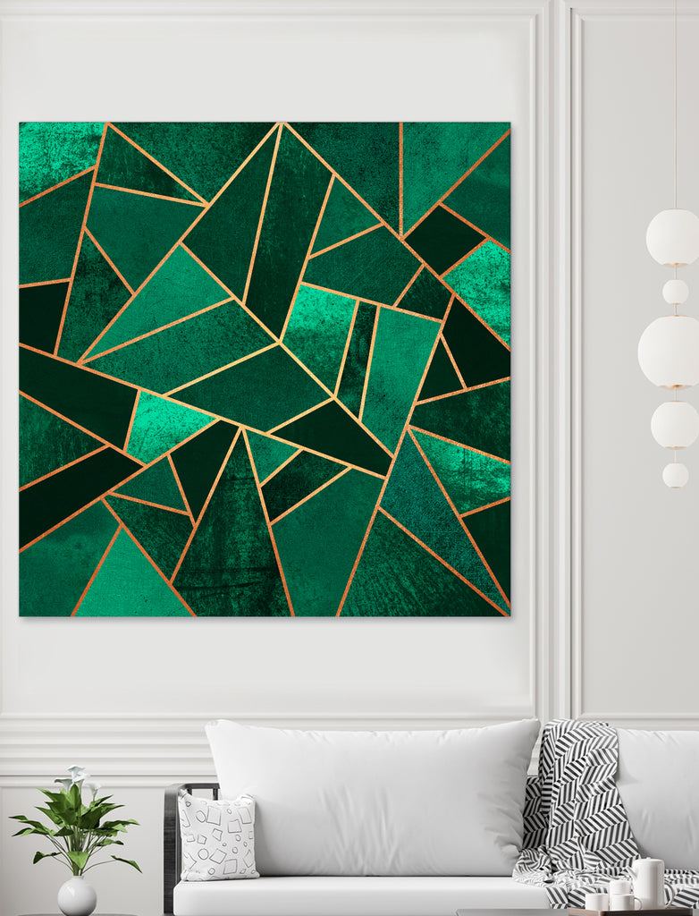 Emerald And Copper by Elisabeth Fredriksson on GIANT ART - green digital painting