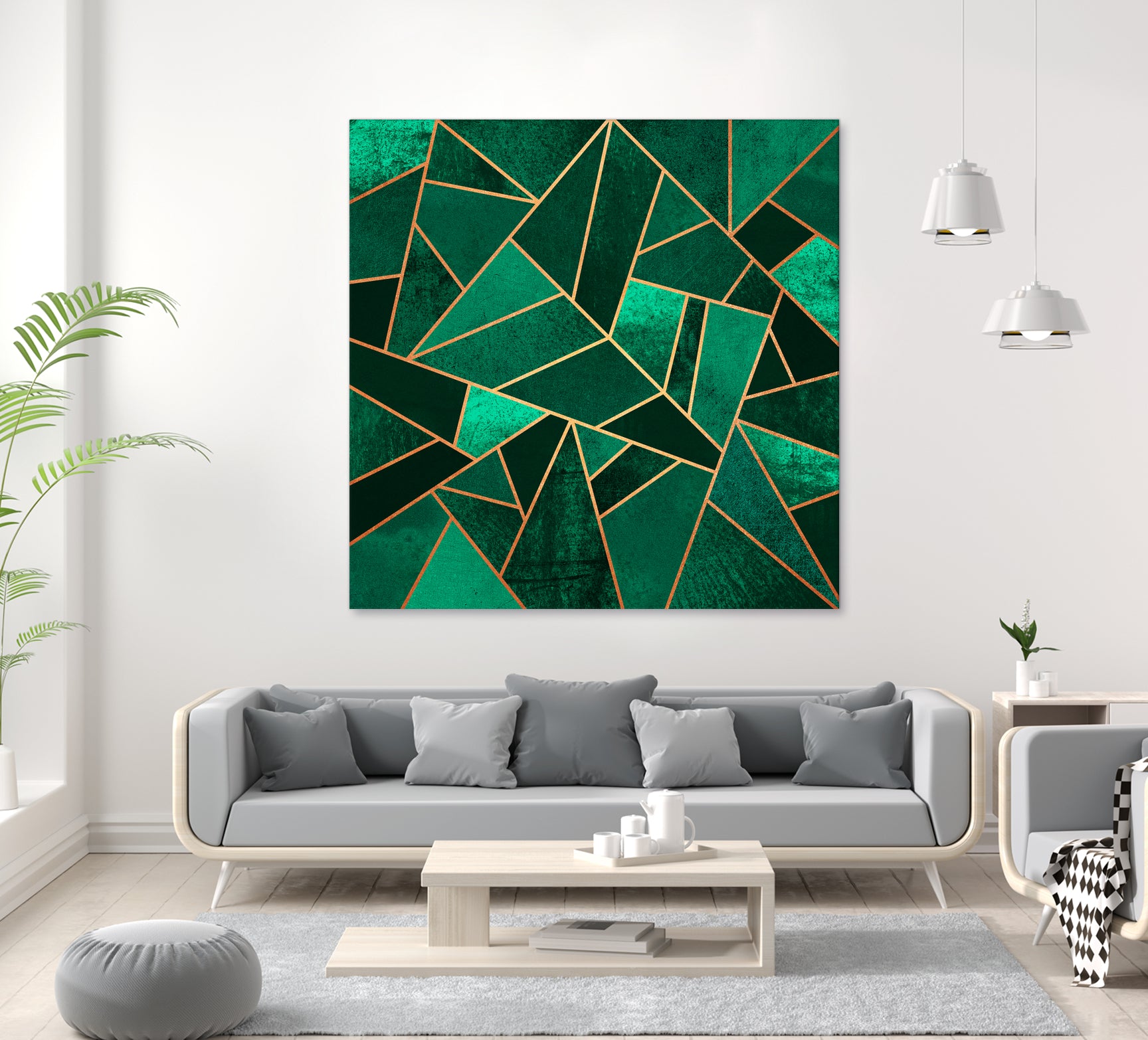 Emerald And Copper by Elisabeth Fredriksson on GIANT ART - green digital painting