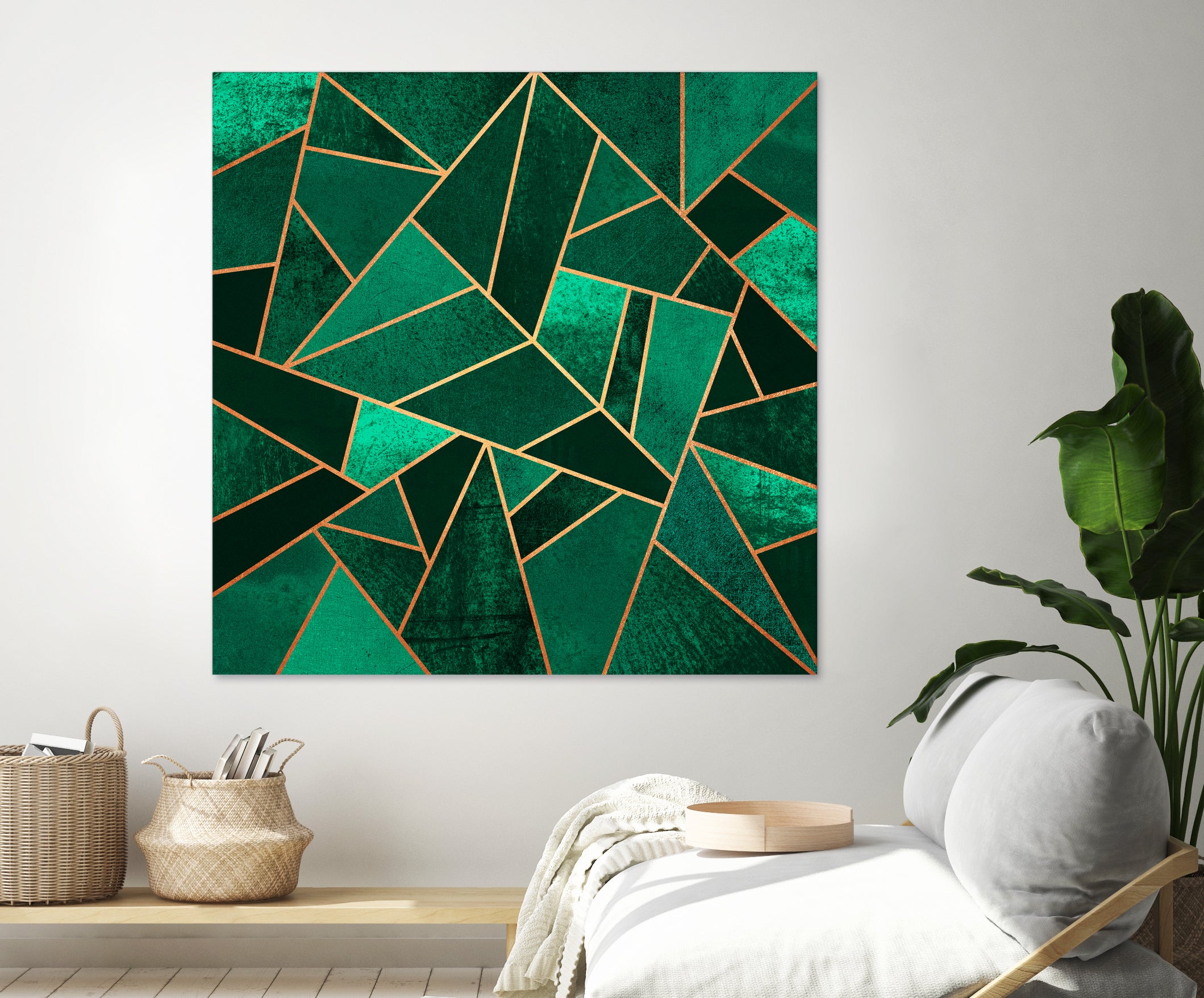 Emerald And Copper by Elisabeth Fredriksson on GIANT ART - green digital painting