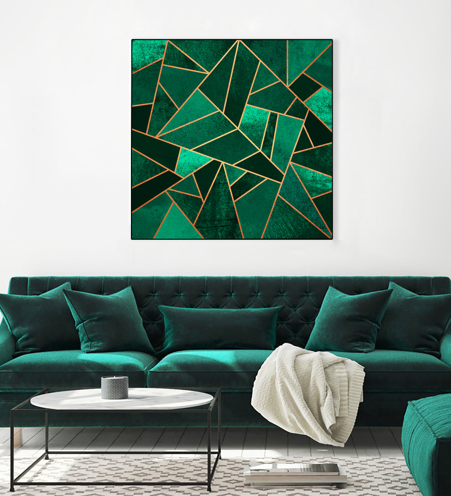 Emerald And Copper by Elisabeth Fredriksson on GIANT ART - green digital painting