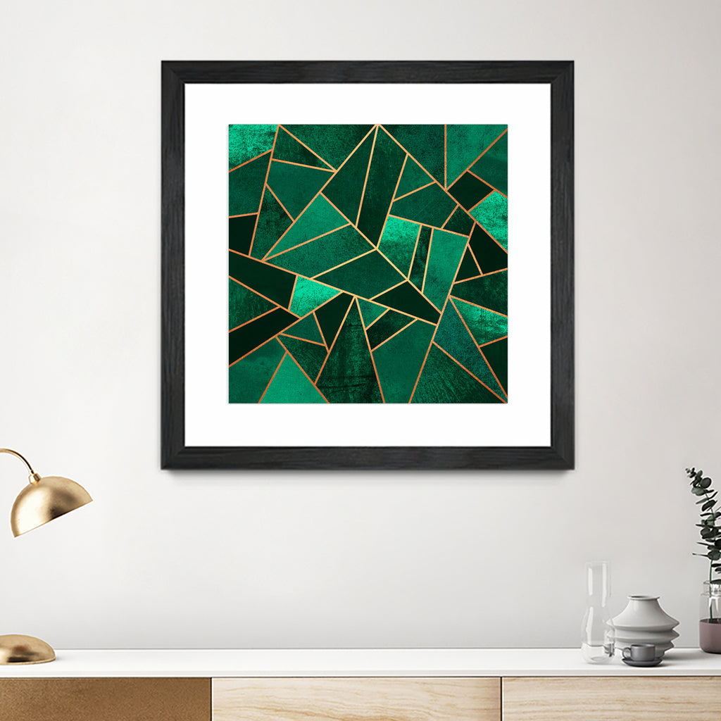 Emerald And Copper by Elisabeth Fredriksson on GIANT ART - green digital painting