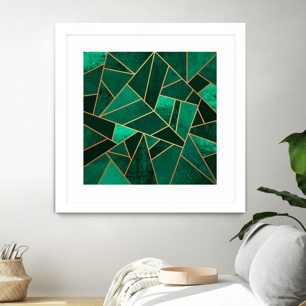 Emerald And Copper by Elisabeth Fredriksson on GIANT ART - green digital painting