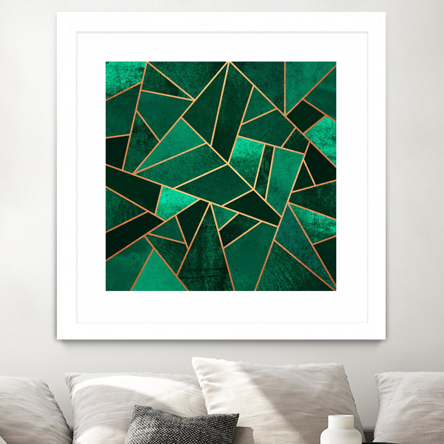 Emerald And Copper by Elisabeth Fredriksson on GIANT ART - green digital painting