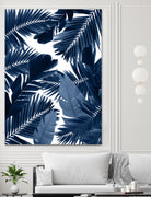 Jungle Leaves Finesse #3 #tropical #decor #art by Anita & Bella Jantz on GIANT ART - blue photo illustration