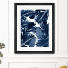 Jungle Leaves Finesse #3 #tropical #decor #art by Anita & Bella Jantz on GIANT ART - blue photo illustration