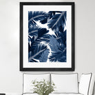 Jungle Leaves Finesse #3 #tropical #decor #art by Anita & Bella Jantz on GIANT ART - blue photo illustration