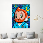 Astro Night by Bily Mariano da Luz on GIANT ART - blue digital drawing