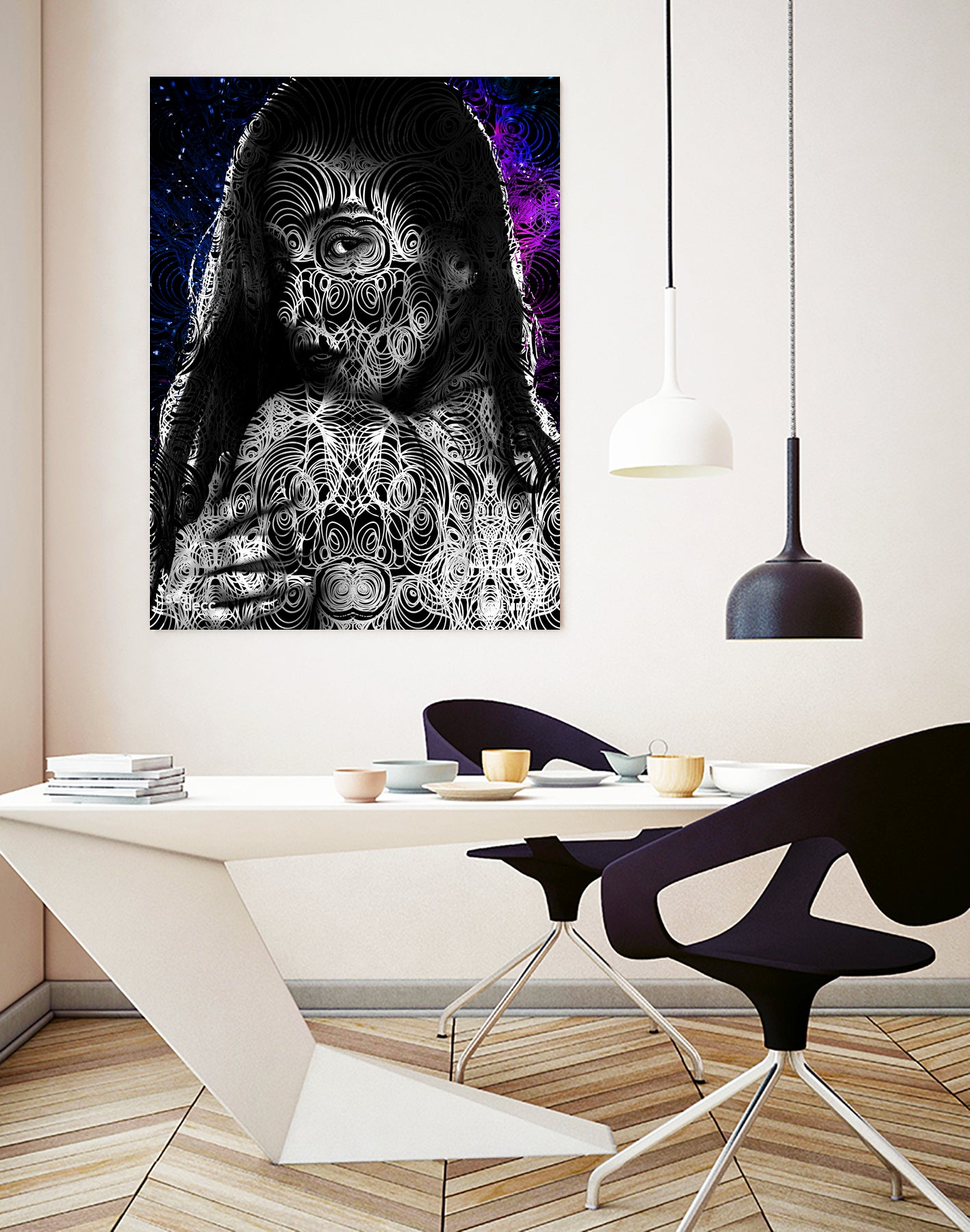 Monarch by Ryan Scardecchio on GIANT ART - fuchsia digital drawing