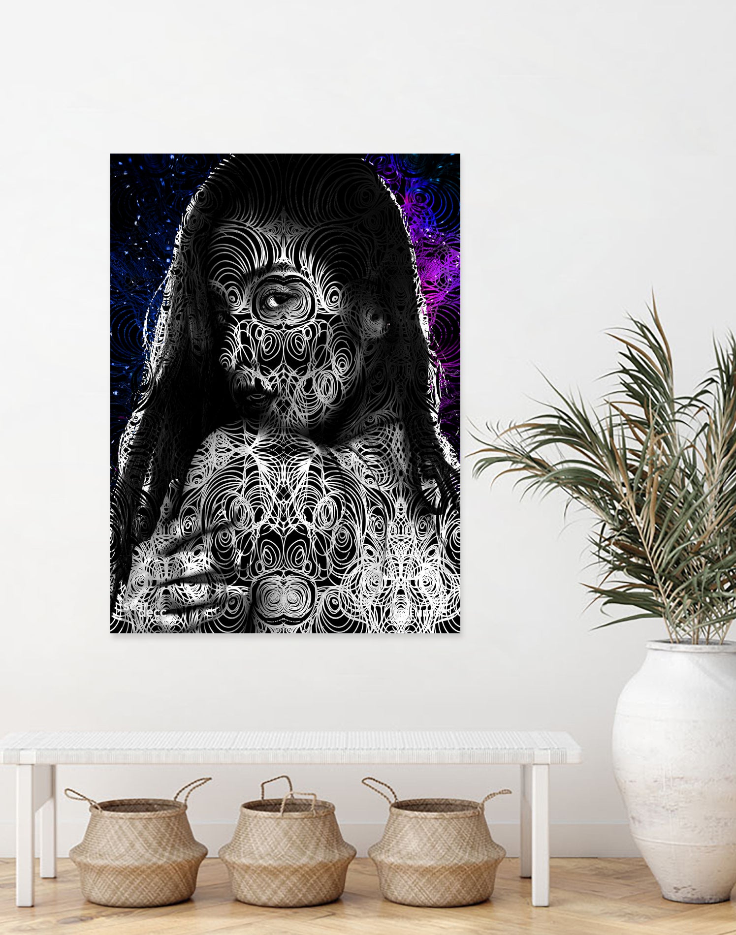 Monarch by Ryan Scardecchio on GIANT ART - fuchsia digital drawing