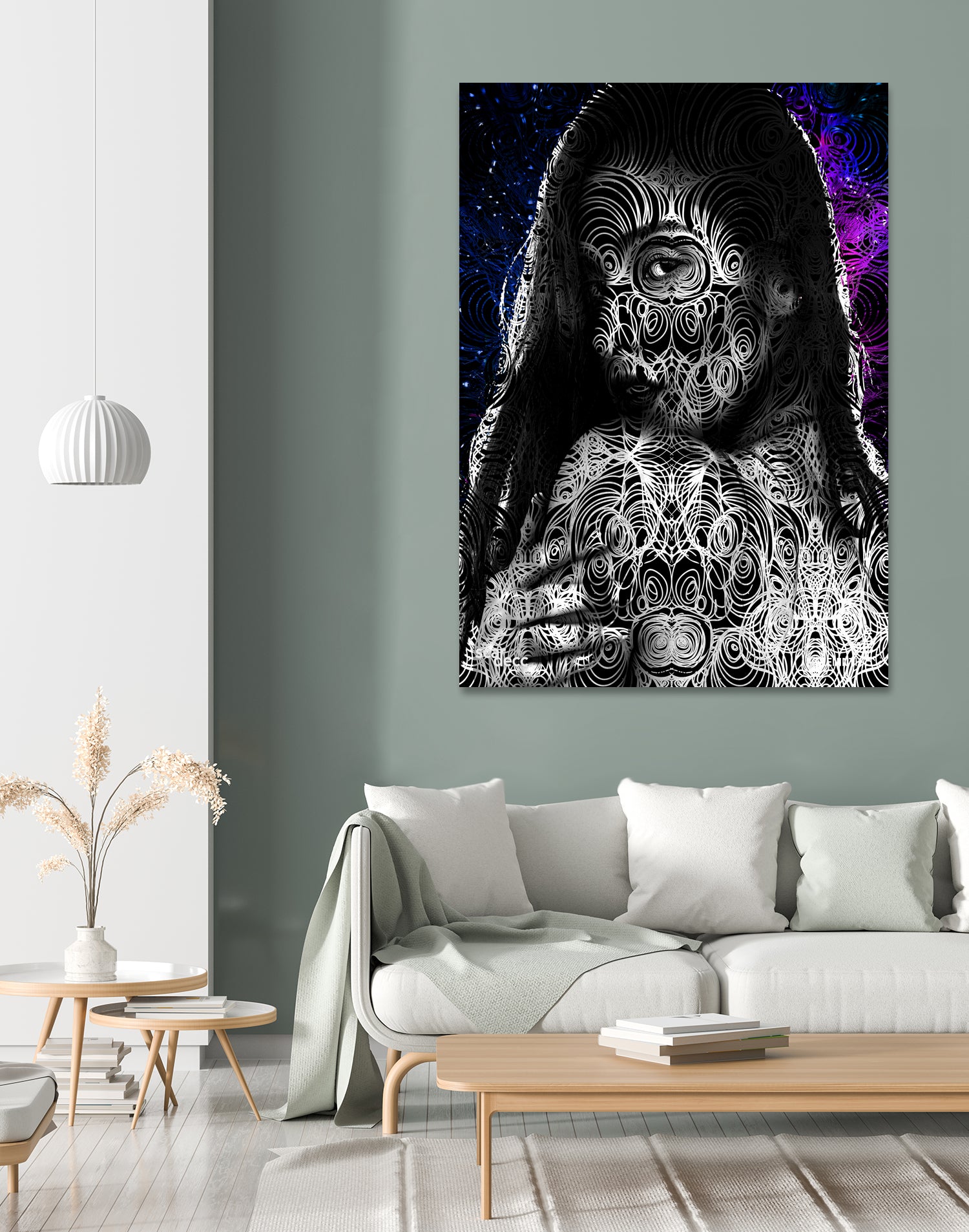 Monarch by Ryan Scardecchio on GIANT ART - fuchsia digital drawing