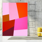 From Summer to Fall - Geometry Nº2 by Dominique Van Roey on GIANT ART - pink mixed media