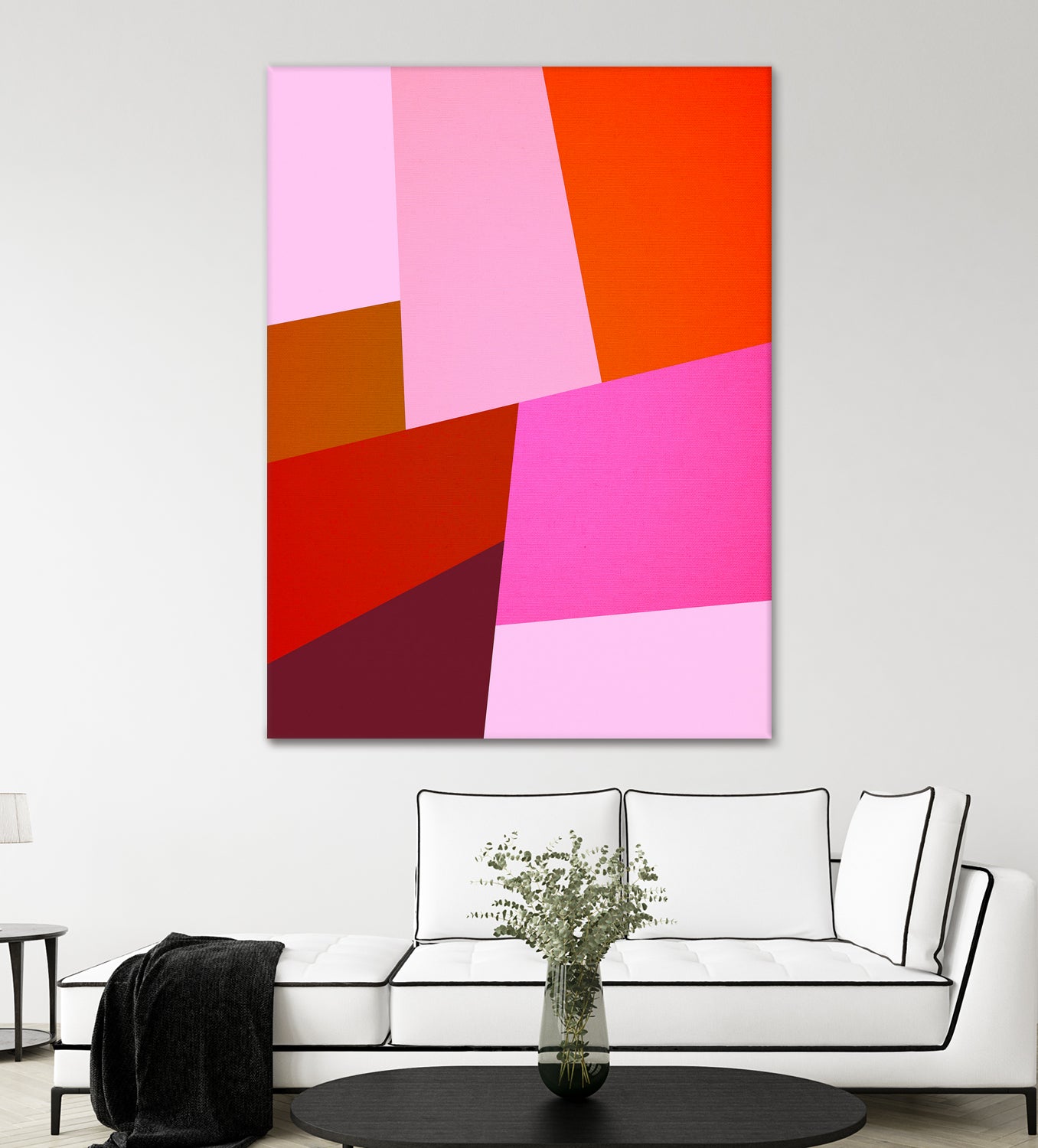 From Summer to Fall - Geometry Nº2 by Dominique Van Roey on GIANT ART - pink mixed media