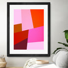 From Summer to Fall - Geometry Nº2 by Dominique Van Roey on GIANT ART - pink mixed media