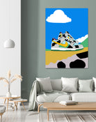 Cow sneakers by Yanuar Ahmat on GIANT ART - white digital drawing