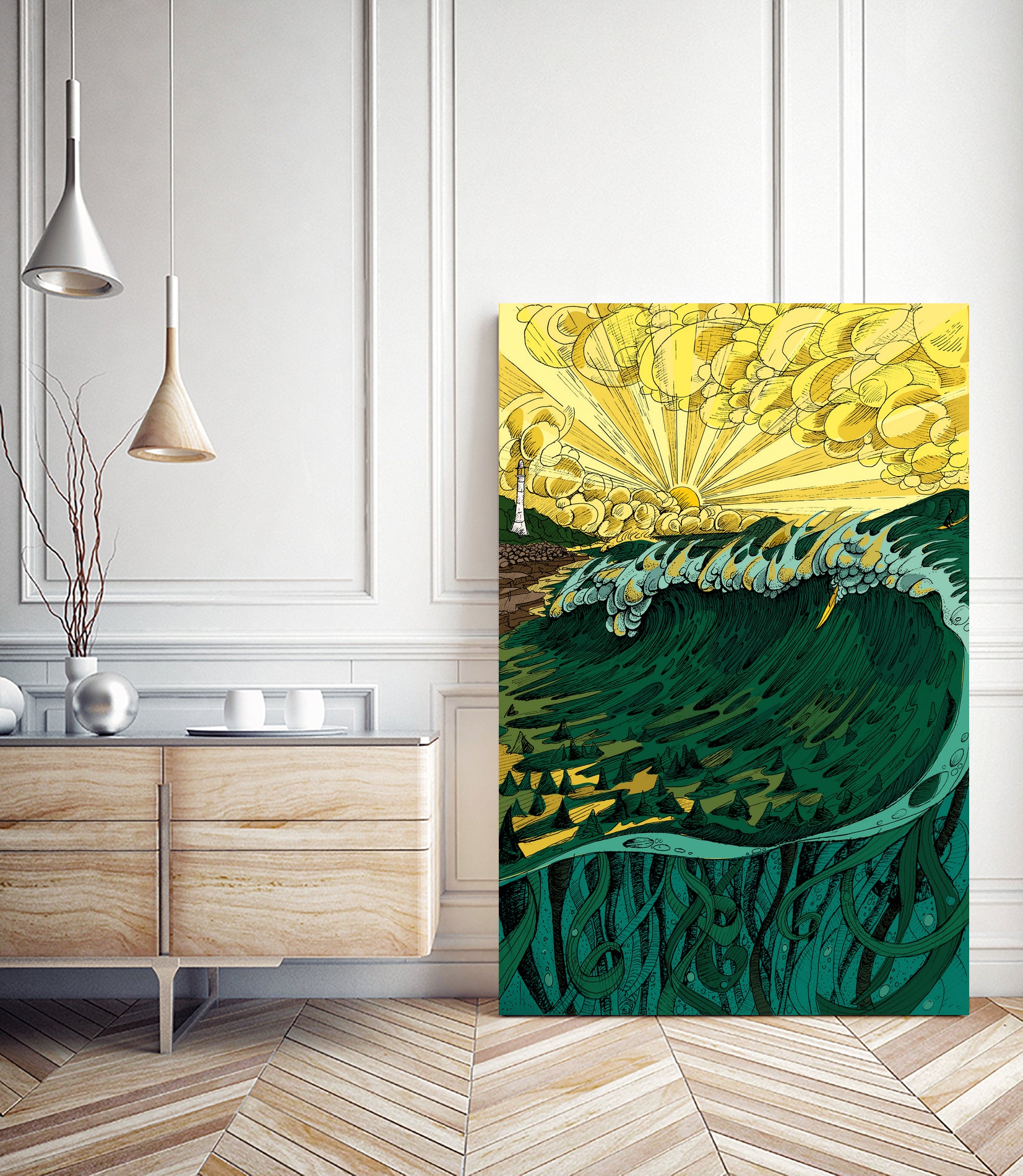 Morning of the Outerkom by Alistair Gaylard on GIANT ART - white digital drawing